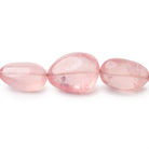 10-23mm Rose Quartz Plain Nugget Beads 18 inch 30 pieces AA - BeadsofCambay.com