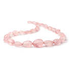 10-23mm Rose Quartz Plain Nugget Beads 18 inch 30 pieces AA - BeadsofCambay.com