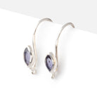 19mm Iolite Marquise Ear Wire Set of 2 pieces - Beadsofcambay.com
