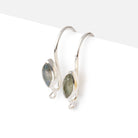 19mm Labradorite Marquise Ear Wire Set of 2 pieces - Beadsofcambay.com