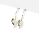 19mm Peridot Marquise Ear Wire Set of 2 pieces - Beadsofcambay.com