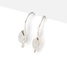19mm Rainbow Moonstone Plain Marquise Ear Wire Set of 2 pieces - Beadsofcambay.com