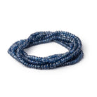2 - 4mm Blue Sapphire Faceted Rondelle Beads 15.5 inch 245 pieces - Beadsofcambay.com