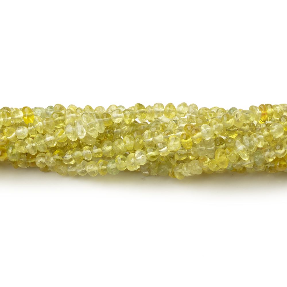 2-5mm Yellow Diopside Plain Chip Beads 18 inch 200 pieces - Beadsofcambay.com