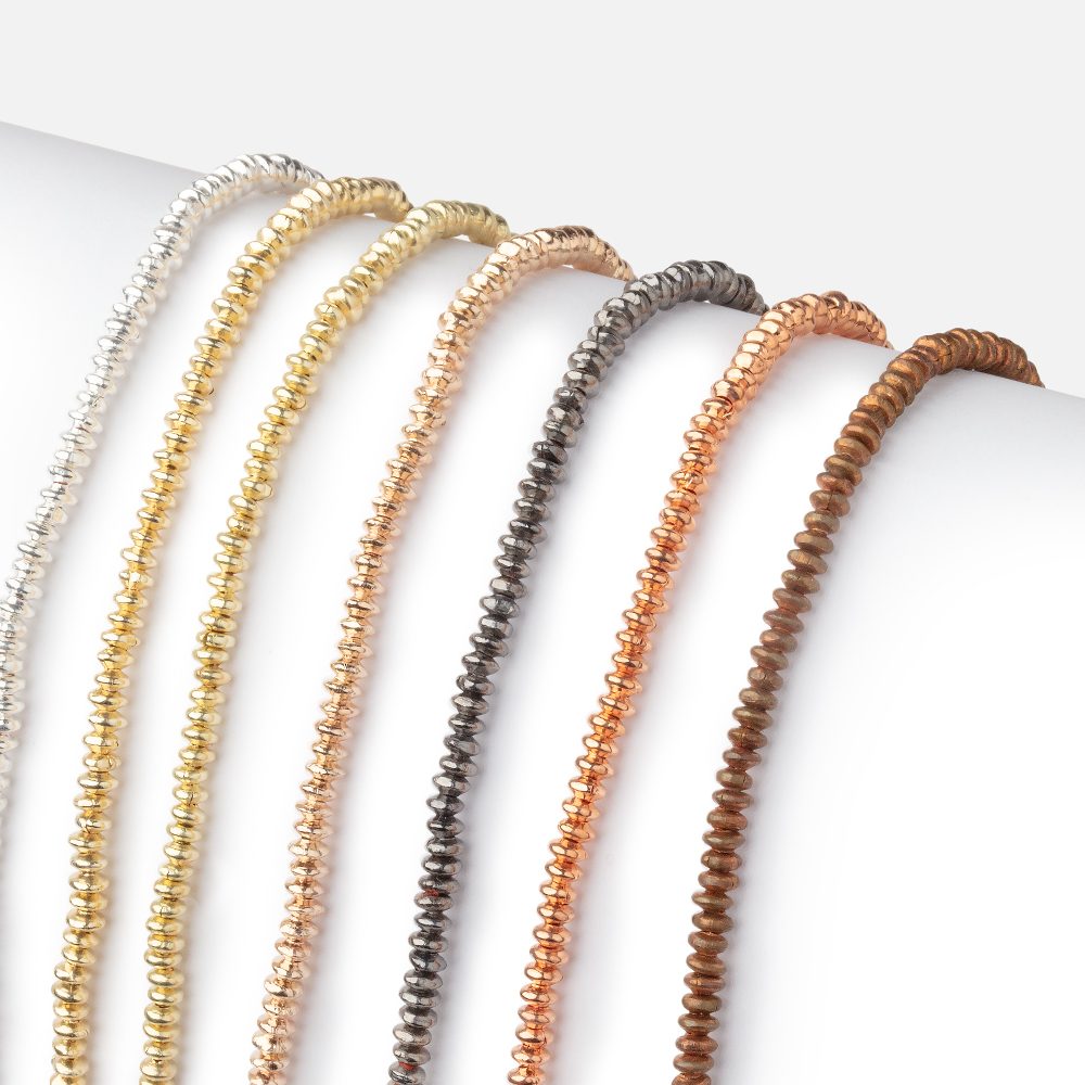 2.5mm Polished Disc Beads - BeadsofCambay.com