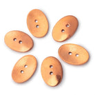 20x14mm Shiny Oval Buttons Set of 6 - Beadsofcambay.com