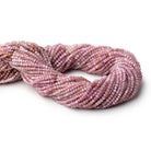 2.2 - 2.5mm Shaded Ruby Micro Faceted Rondelle 13 inch 155 Beads - Beadsofcambay.com