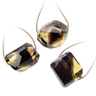 22x20mm Bi - Colored Quartz Faceted Nugget Focal 1 Bead - Beadsofcambay.com