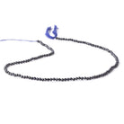 2.3mm Blue Sapphire Micro Faceted Round Beads 12.5 inch 140 pieces - Beadsofcambay.com