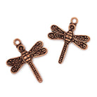 23mm Dragonfly Pendant Charm Set of 2 pieces - Beadsofcambay.com