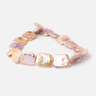23x19 - 25x20mm Tonal Blush Rectangle Freshwater Pearls 15 inch 15 beads - Beadsofcambay.com