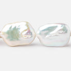 23x19 - 27x21mm Rosé White Rectangle Freshwater Pearls 15 inch 14 beads AA - Beadsofcambay.com