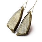 24x10mm Golden Sheen Obsidian Fancy Shape Briolette Set of 2 Focals - Beadsofcambay.com