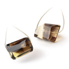 25 - 28mm Bi - Colored Quartz Faceted Nugget Focal 1 Bead - Beadsofcambay.com