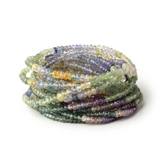 Faceted Rondelle Beads 1-4mm