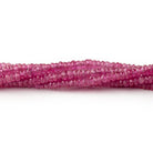 2.5 - 3mm Burmese Ruby Faceted Rondelle Beads 16 inch 290 pieces AA - Beadsofcambay.com