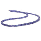 2.5 - 3mm Tanzanite Beads Faceted Rondelle 15 inch 197 pieces - Beadsofcambay.com