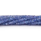 2.5 - 3mm Tanzanite Faceted Rondelle Beads 16 inch 196 pieces - Beadsofcambay.com