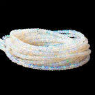 2.5 - 4mm Ethiopian Opal Plain Rondelle Beads 16 inch 168 pieces - Beadsofcambay.com