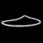 2.5 - 4mm Ethiopian Opal Plain Rondelle Beads 16 inch 168 pieces - Beadsofcambay.com
