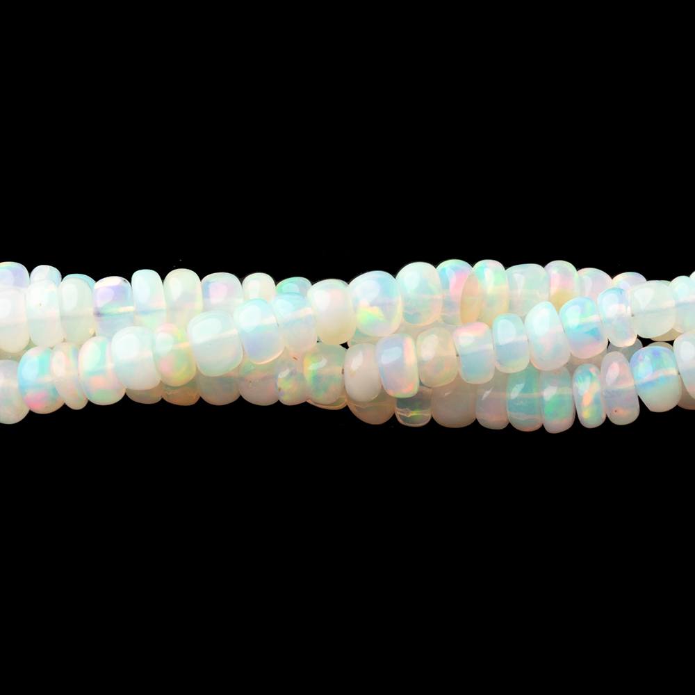 2.5 - 4mm Ethiopian Opal Plain Rondelle Beads 16 inch 185 pieces - Beadsofcambay.com