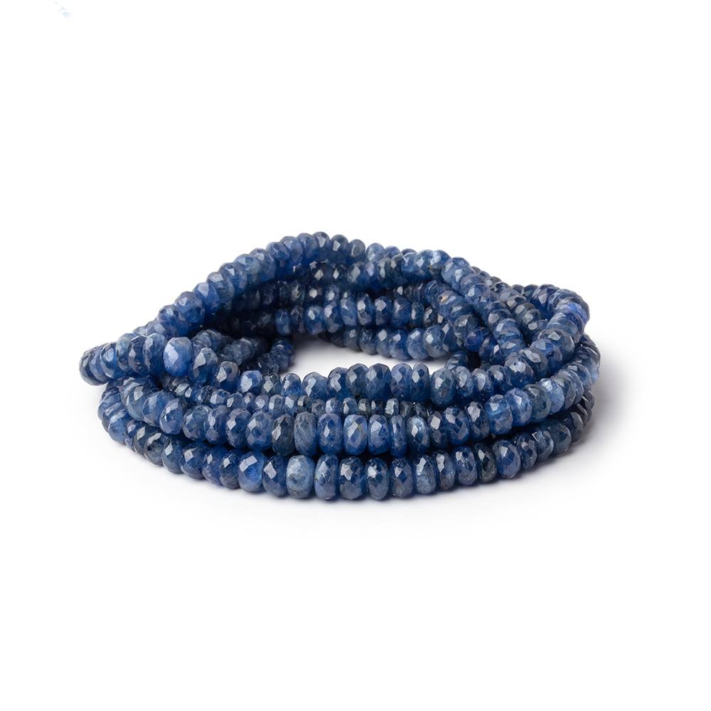 2.5 - 5mm Blue Sapphire Faceted Rondelle Beads 17 inch 234 pieces - Beadsofcambay.com