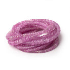 2.5 - 5mm Burmese Ruby Faceted Rondelle Beads 16 inch 236 pieces - Beadsofcambay.com