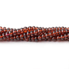 2.5 - 5mm Mozambique Garnet Plain Rondelle Beads 16 inch 168 pieces AA - Beadsofcambay.com