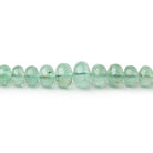2.5 - 6.5mm Emerald Plain Rondelle Beads 16 inch 160 pieces AA - Beadsofcambay.com