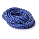 2.5-6mm Lapis Lazuli Hand-Cut Plain Rice 14.5 inch 75 Beads 1mm Hole - Beadsofcambay.com