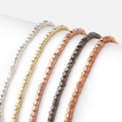 2.5mm Brushed Hand Cut Faceted Nugget Beads - Beadsofcambay.com