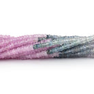 2.5mm Multi Color Sapphire Faceted Rondelle Beads 17 inch 350 pieces - Beadsofcambay.com