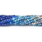 2.5mm Shaded Lapis Lazuli Micro Faceted Rondelle 15.5 inch 180 Beads - Beadsofcambay.com