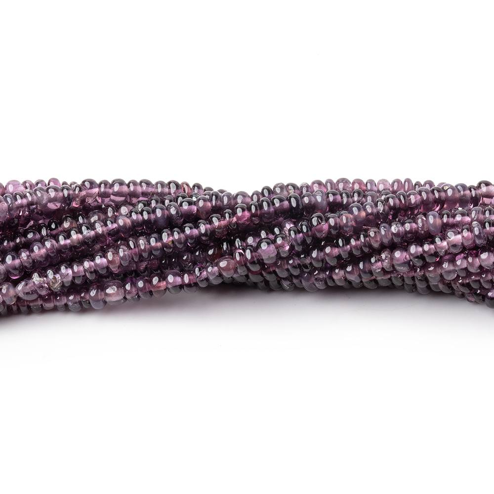 2.5mm Shaded Plum Spinel Plain Rondelle Beads 16 inch 300 pieces AA - Beadsofcambay.com