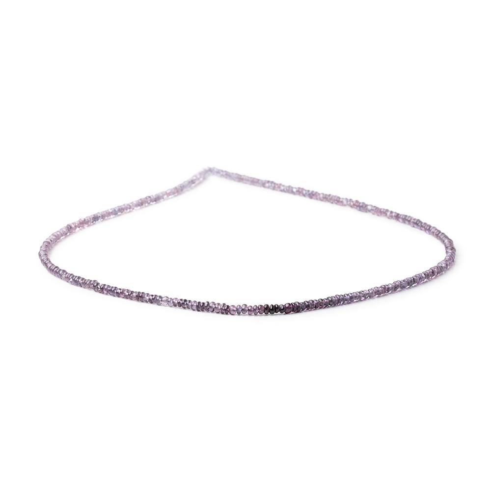 2.5mm Shaded Purple Spinel Plain Rondelle Beads 16 inch 300 pieces AA - Beadsofcambay.com