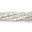 2.5mm Sterling Silver Faceted Nugget Beads 4 inch 42 pieces - Beadsofcambay.com