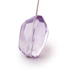 25x17mm Pink Amethyst Faceted Nugget Focal 1 Bead - Beadsofcambay.com