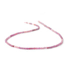 2.6mm Shaded Ruby Micro Faceted Round 12.5 inch 120 Beads - Beadsofcambay.com