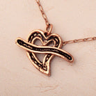 26x20mm Copper Toggle Antiqued Heart 1 piece - Beadsofcambay.com