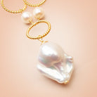 29 - 32mm White Ultra Baroque Freshwater Pearl Focal 1 piece AAA - Beadsofcambay.com