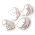 29 - 32mm White Ultra Baroque Freshwater Pearl Focal 1 piece AAA - Beadsofcambay.com