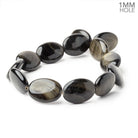 29.5x21.5mm Golden Sheen Obsidian Plain Oval 16 inch 13 Beads 1mm Hole - Beadsofcambay.com