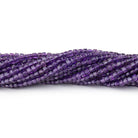 2mm Amethyst Micro Faceted Cube 12.5 inch 136 Beads - Beadsofcambay.com