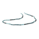 2mm Grandidierite Micro Faceted Cube 12.5 inch 150 Beads - Beadsofcambay.com