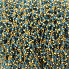 2mm London Blue Quartz Gold plated Dangling Chain - Beadsofcambay.com