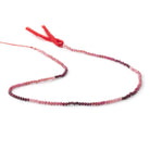 2mm Shaded Ruby Micro Faceted Round 12.5 inch 160 Beads - Beadsofcambay.com