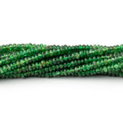 2mm Tsavorite Garnet Plain Rondelle Beads 18 inch 345 pieces - Beadsofcambay.com