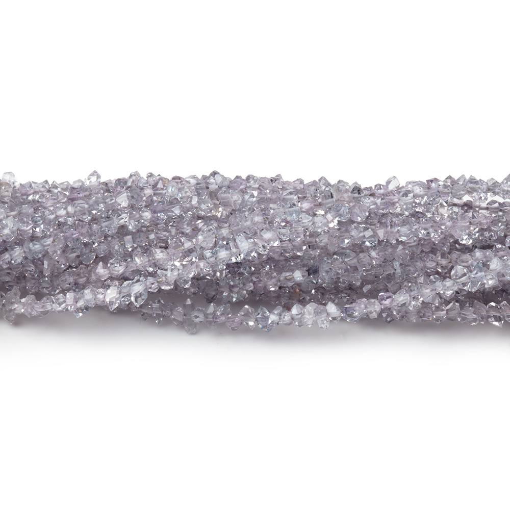 2x1-3x1.5mm Lilac Double Terminated Quartz Beads 15.5 inch 300 pieces - Beadsofcambay.com