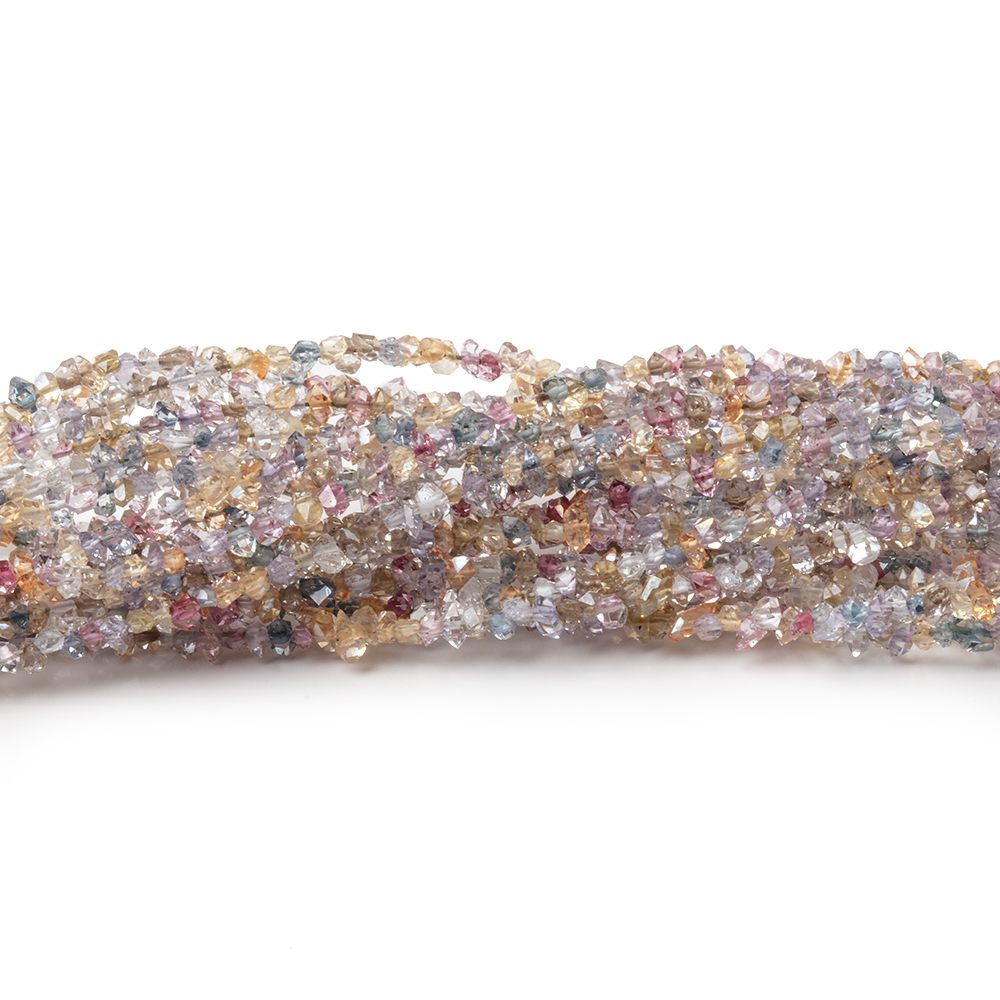 2x1-3x1.5mm Multi Color Double Terminated Quartz Beads 15.5 inch 300 pieces - Beadsofcambay.com