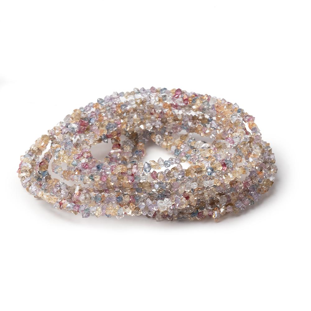 2x1-3x1.5mm Multi Color Double Terminated Quartz Beads 15.5 inch 300 pieces - Beadsofcambay.com